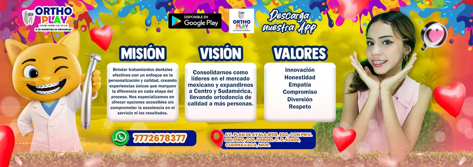 Misión, visión y valores de Ortho Play
